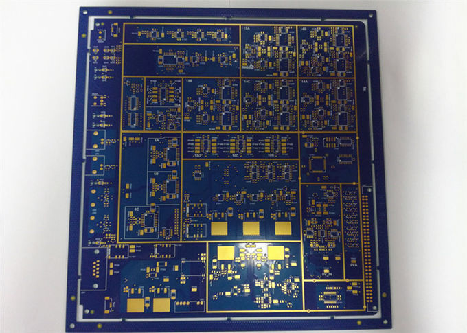 Durable Mulilayer HDI  HASL Blue Solder Mask White Silkscreen Printed Circuit Boards