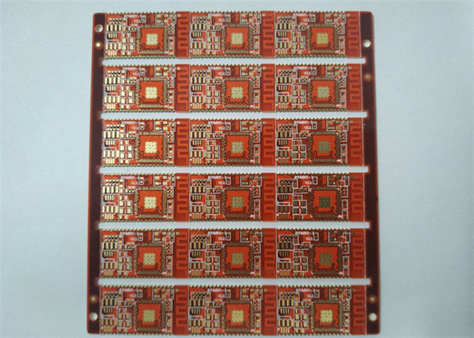 4L Rigid Printed Circuit PCB&Industrial Control Board Red Soldermask White Silkscreen