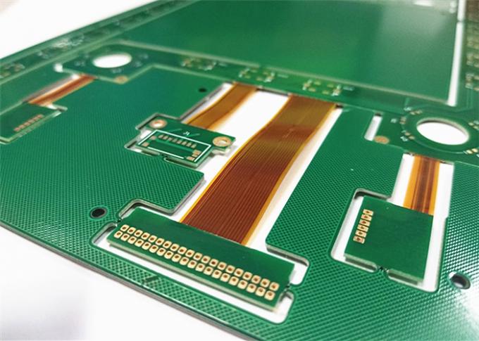 Drive Rigid Flex Board Green Soldermask ENIG / HASL Surface Multilayer PCB Board