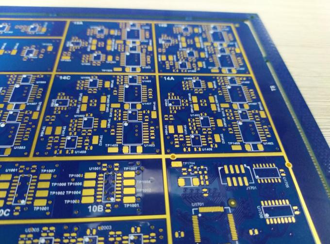 8 Layers FR4 Blue Soldmask 1.6mm 1OZ Copper Thickness Multilayer PCB Board