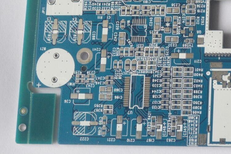 多层PCB板制造商蓝色soldmask白色丝网