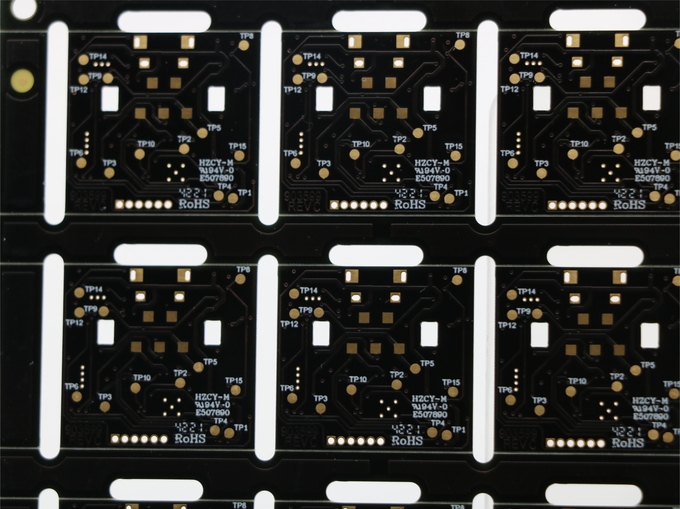 4 Layers 2 OZ FR4 printed Electronics Circuit Board ENIG Surface Black Soldmask Prototype pcb factory