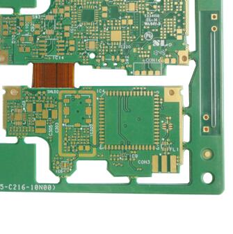 10 Layers Rigid Flex PCB Immersion Gold 1.32mm Thickness