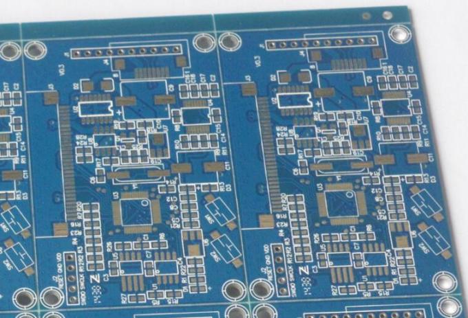 Blue Soldmask HASL Lead Free Double Sided FR4 Electronic Printed Circuit Board