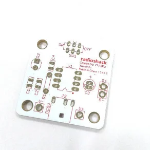 2 Layers FR-4 White Soldmask Red Silkscreen Electronic Printed Circuit Board PCB